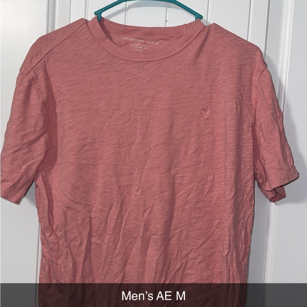 American Eagle Outfitters Men's Coral Tee